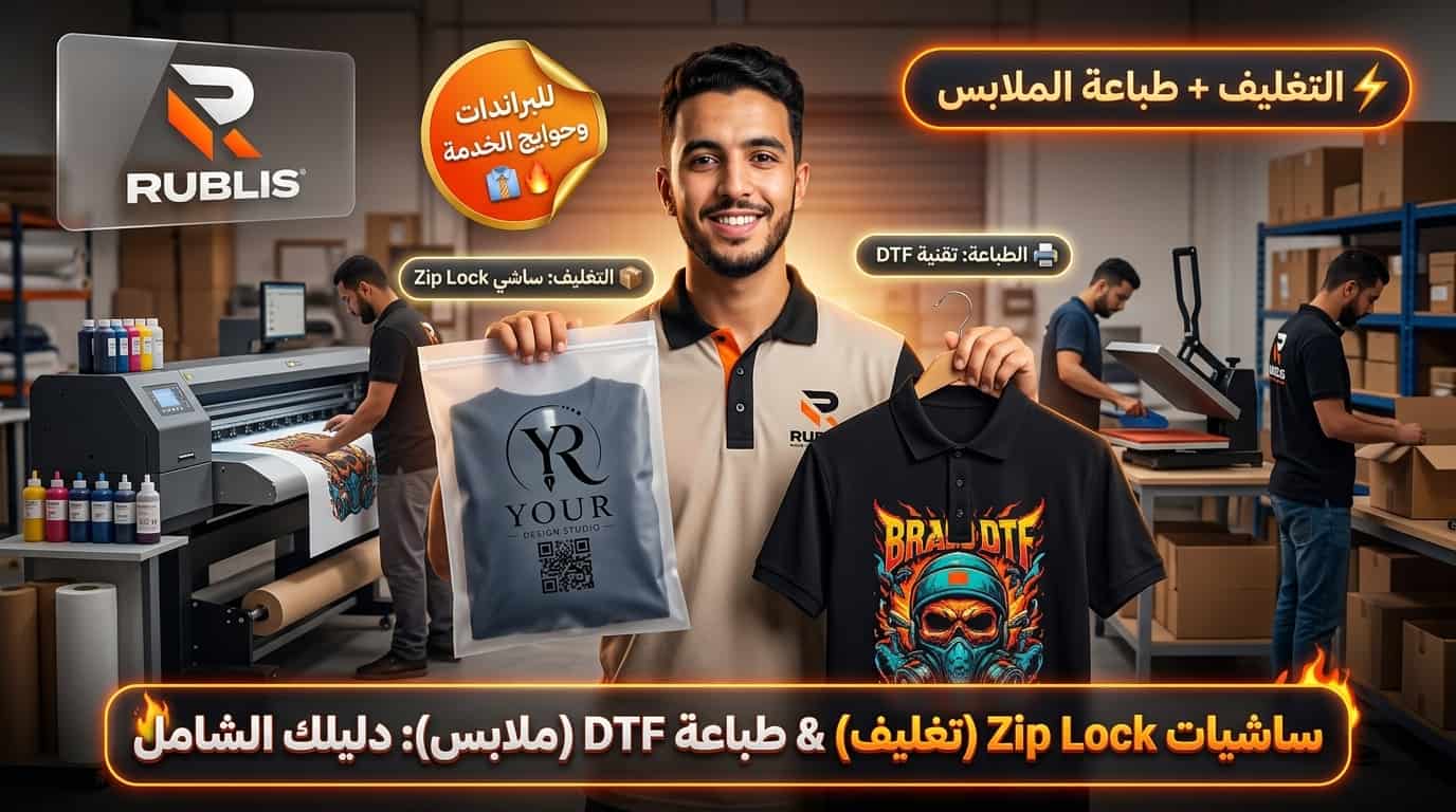 ساشيات الزيب المضببة وطباعة DTF للملابس في المغرب