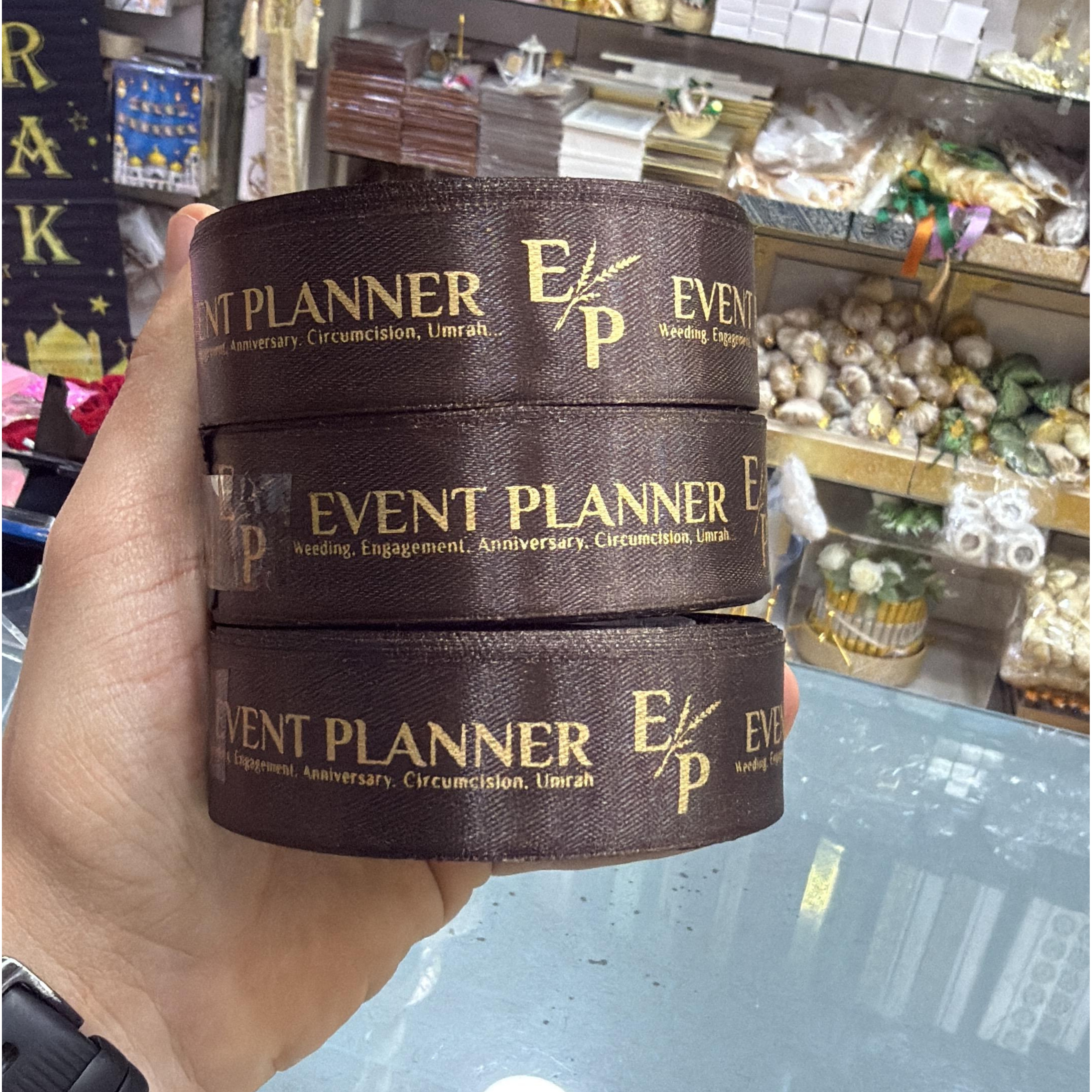 شريط ساتان مطبوع